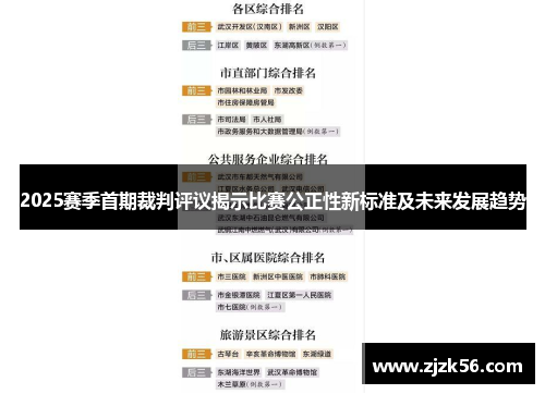 2025赛季首期裁判评议揭示比赛公正性新标准及未来发展趋势
